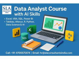 Data Analyst Job Oriented Program | Live-Online training, Transform with AI Skills for 2026, by SLA Consultants India,