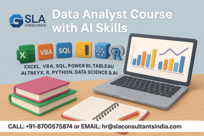 data-analyst-course-in-delhi-with-placement-excel-sql-power-bi-tableau-alteryx-r-ai-by-sla-consultants-india-big-0