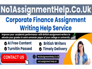 Corporate Finance Assignment Help - by No1AssignmentHelp.Co.UK