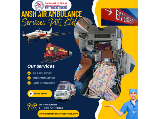 Ansh Air Ambulance Service in Patna - The Medical Assistance Is Available All Day And All Night