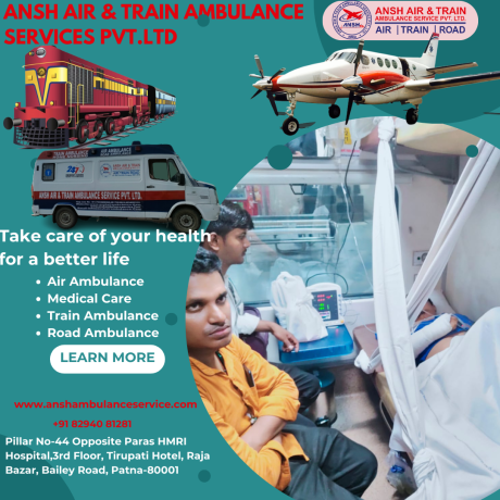 ansh-air-ambulance-service-in-kolkata-get-the-high-class-arrangement-of-medical-service-big-0